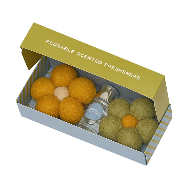Eco-friendly felt air freshener with countryside fragrance by Home Dweller
