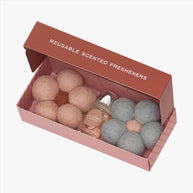 Eco-friendly felt air freshener with blue cypress and jasmine scent by Home Dweller