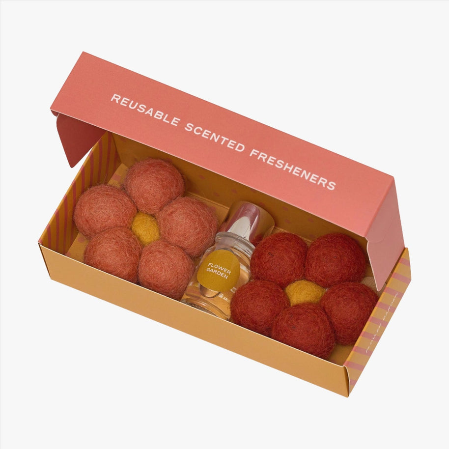 Eco-friendly felt freshener with floral garden fragrance by Home Dweller