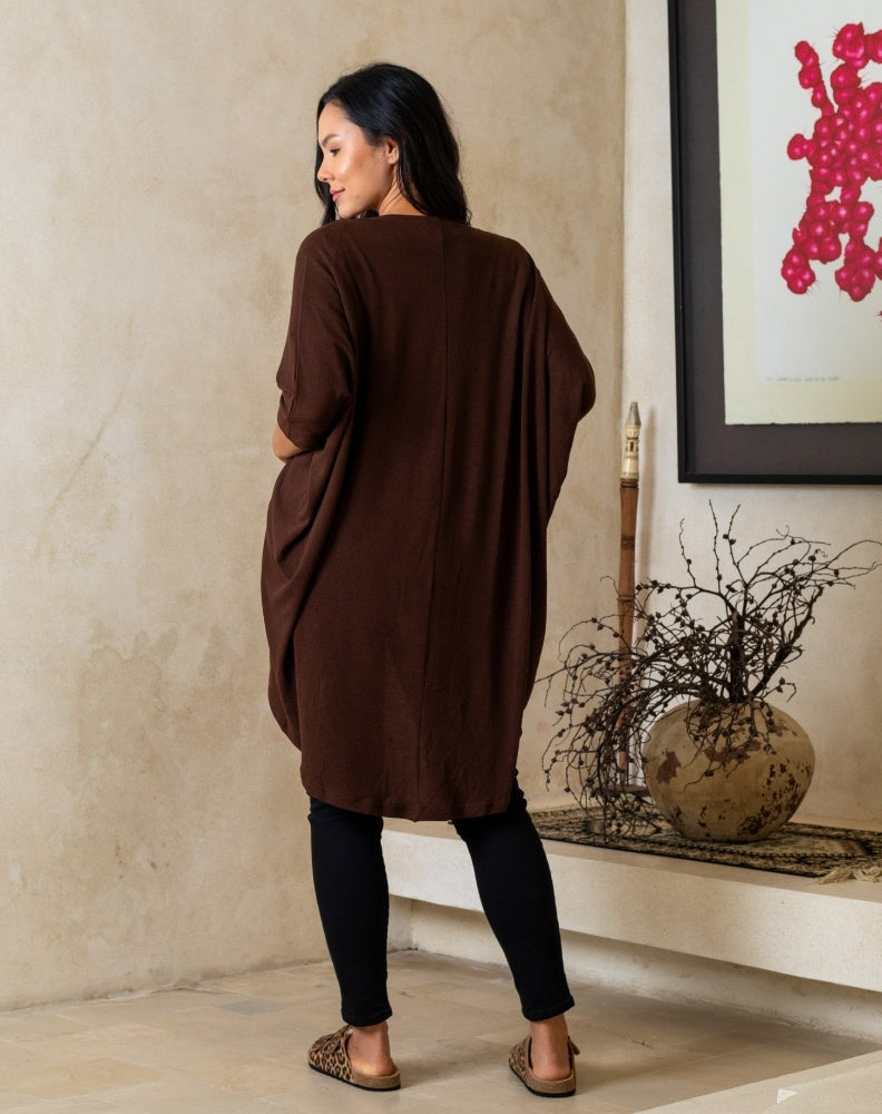 Soft cotton blend layering shrug by Freez Clothing