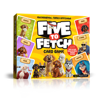 Five to Fetch puppy card game box front