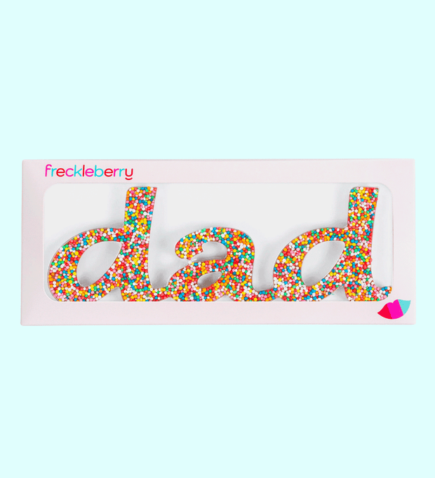 Freckleberry DAD Freckle Word 60g milk chocolate gift