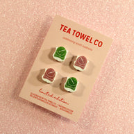 Dainty sparkly frog cake studs