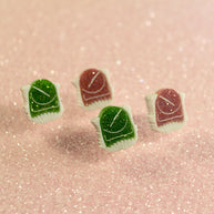 Limited Edition frog cake studs Tea Towel Co