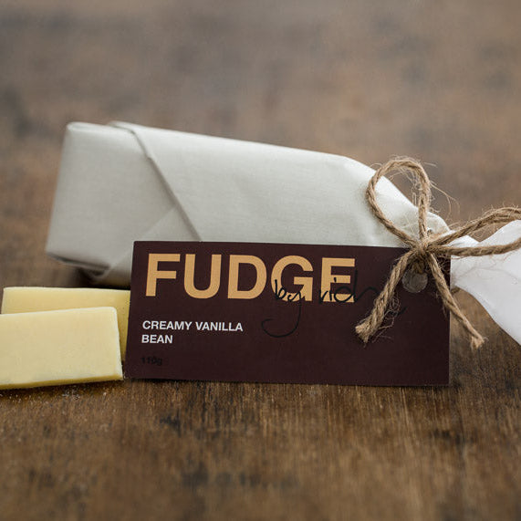 Fudge By Rich Creamy Vanilla Bean Fudge 110g wrapped block

