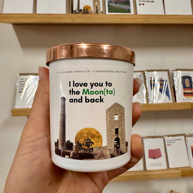 Little Glow Candle Co I Love You to the Moon(ta) and Back Soy Candle with copper lid
