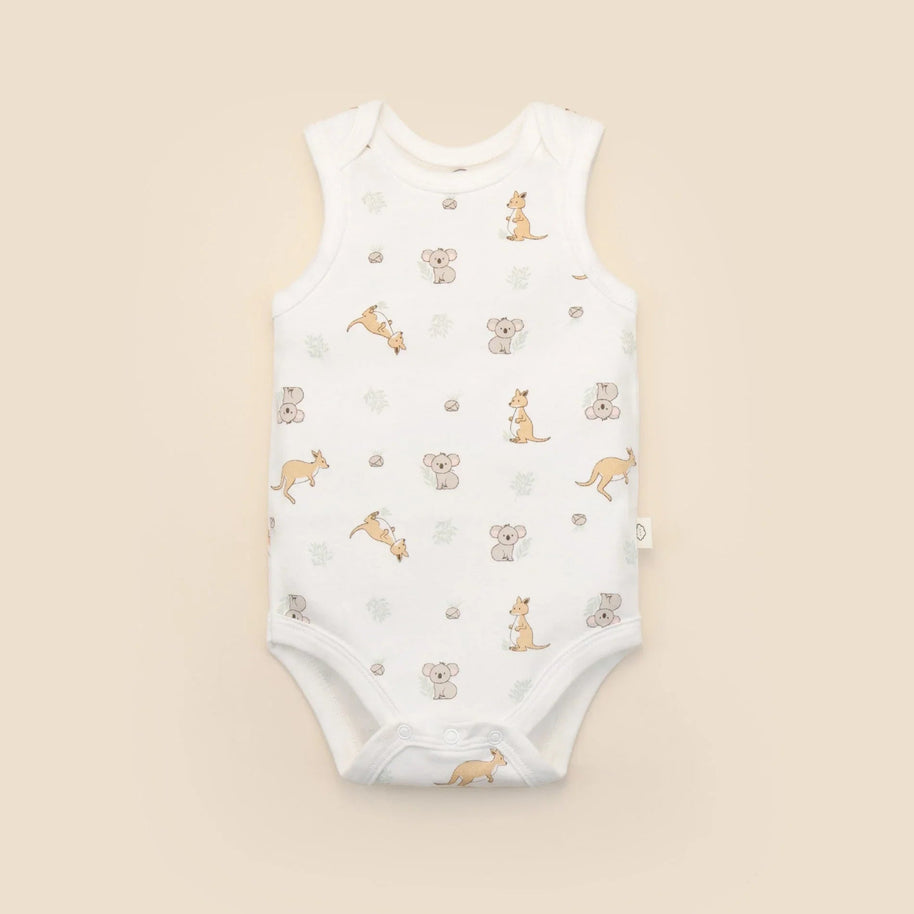 GOTS certified organic cotton baby singlet bodysuit
