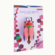 Large recycled cardboard lady beetle decor by Studio Roof