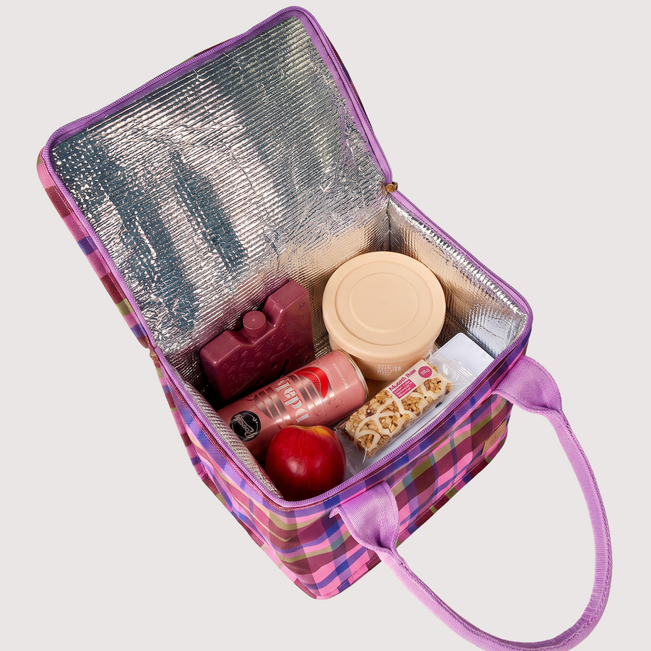 Graze Lunch Bag packed with containers and snacks