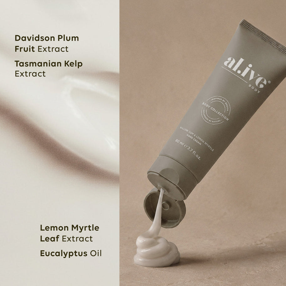 Hand cream tube with shea butter and vitamin E