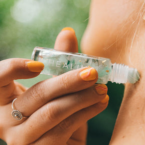 Summer Salt Body Healing Roller with Aventurine crystal and 24k gold