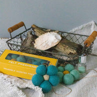 Handmade wool felt air freshener for car or home — Beachcomber fragrance
