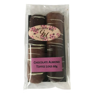 Geraldton Hill Chocolate Almond Toffee 2 Log Pack 60 g