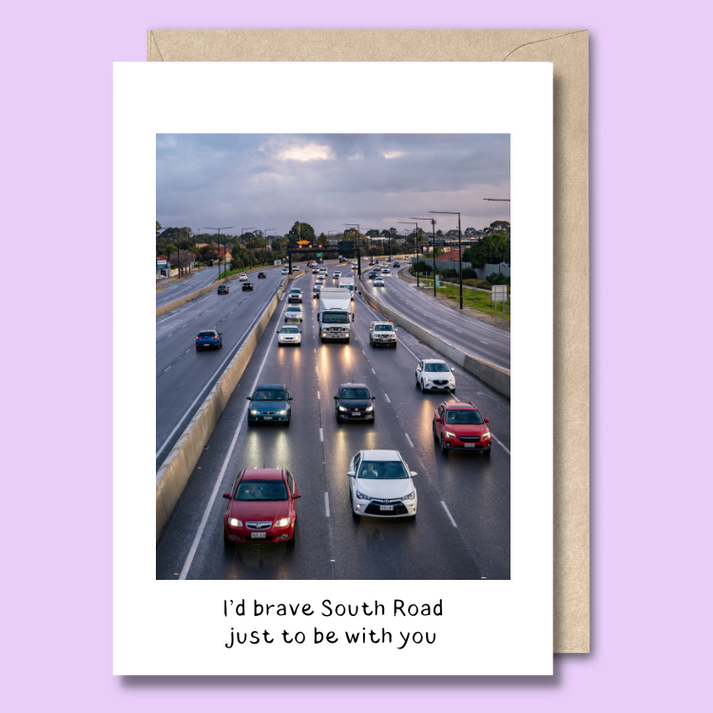 Unseasoned Greetings South Road Adelaide love card