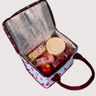 Insulated lunch bag with sturdy upright handles