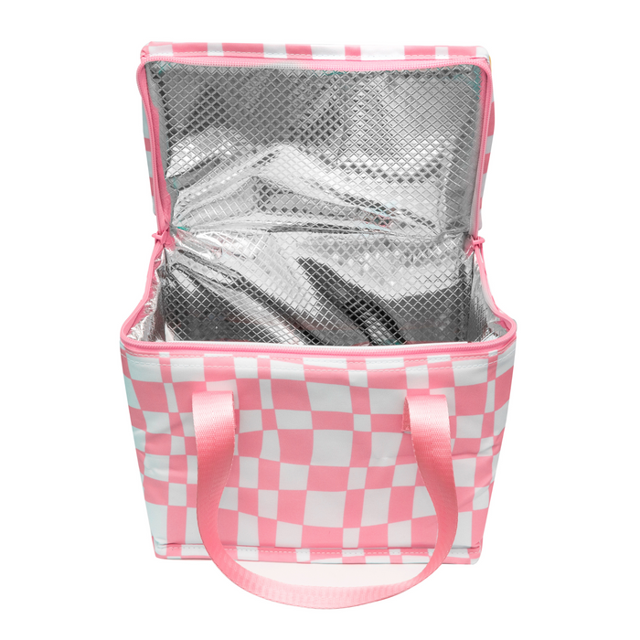 Insulated kids lunch bag with carry handles