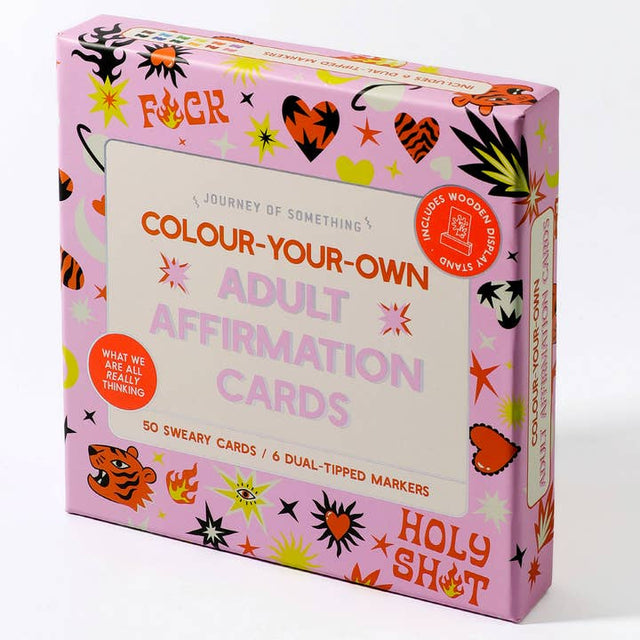 Journey Of Something Colour-Your-Own Adult Affirmation Cards box set