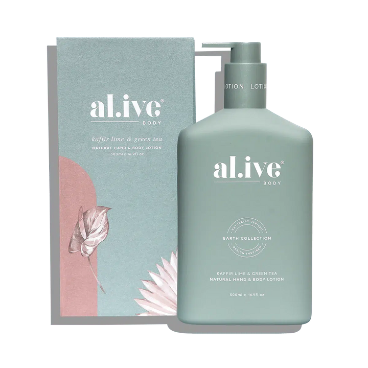 al.ive body Kaffir Lime & Green Tea Hand & Body Lotion 500 ml with pump