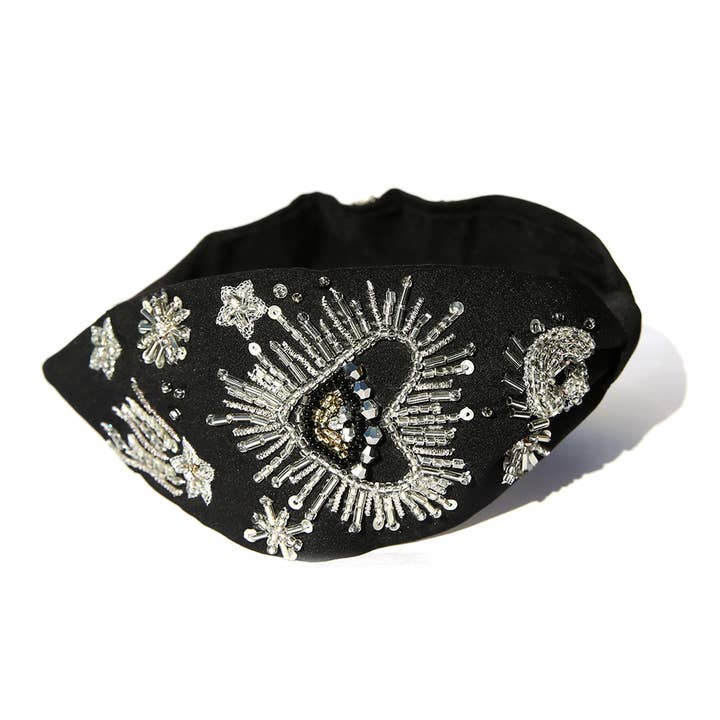 Kingston Jewellery Starlight Hand Beaded Statement Headband designed in Australia