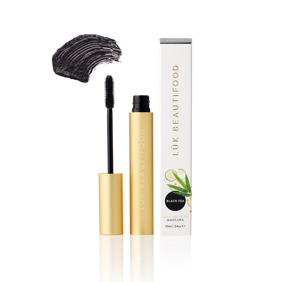 LÜK Beautifood Lash Nourish Mascara Black Tea tube