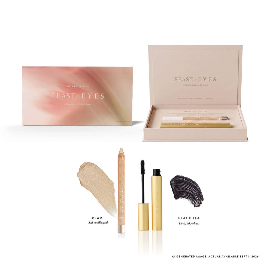 LÜK Beautifood Feast for your Eyes Gift Set in Black Tea and Pearl