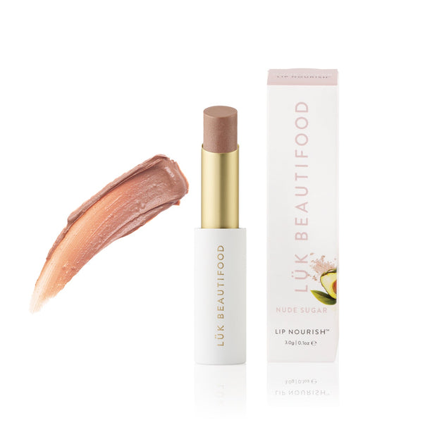 LÜK Beautifood Nude Sugar Natural Lipstick tube
