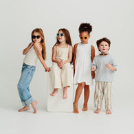 Children’s tortoise shell sunglasses with round acrylic lenses