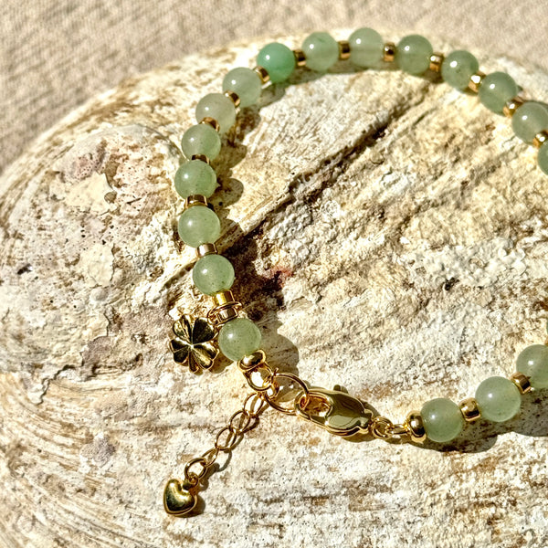Lucky charm jade bracelet by Boss + Me