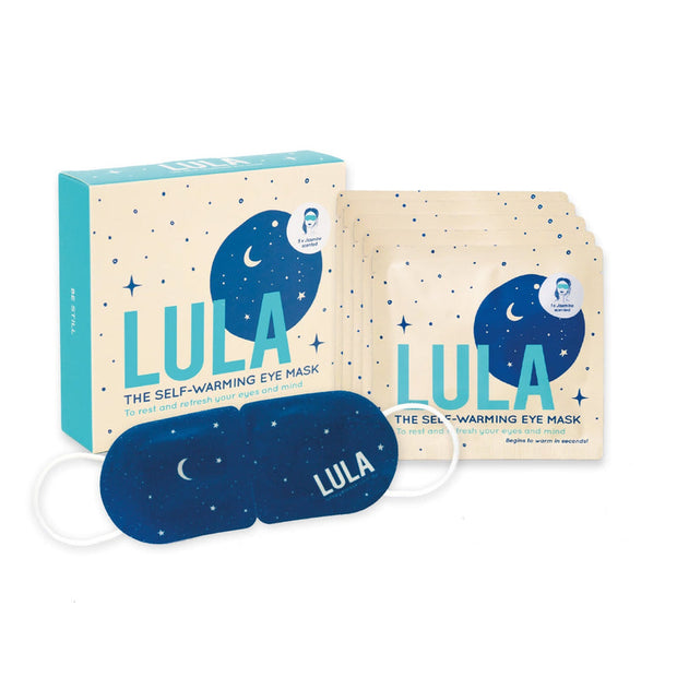 Lula Jasmine Self-Warming Eye Mask 5-pack box