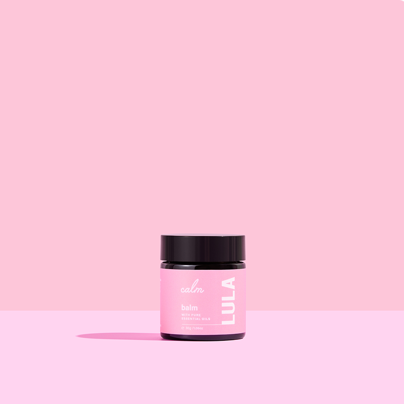 Lula Calm Balm with Pure Essential Oils pocket-sized balm