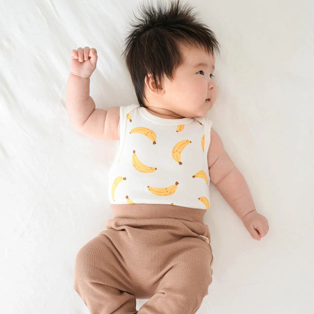 Lummi in Colour Banana print organic cotton bodysuit
