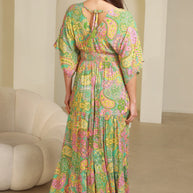 Unique boho-Chic print Allie Maxi Dress by Aussie brand