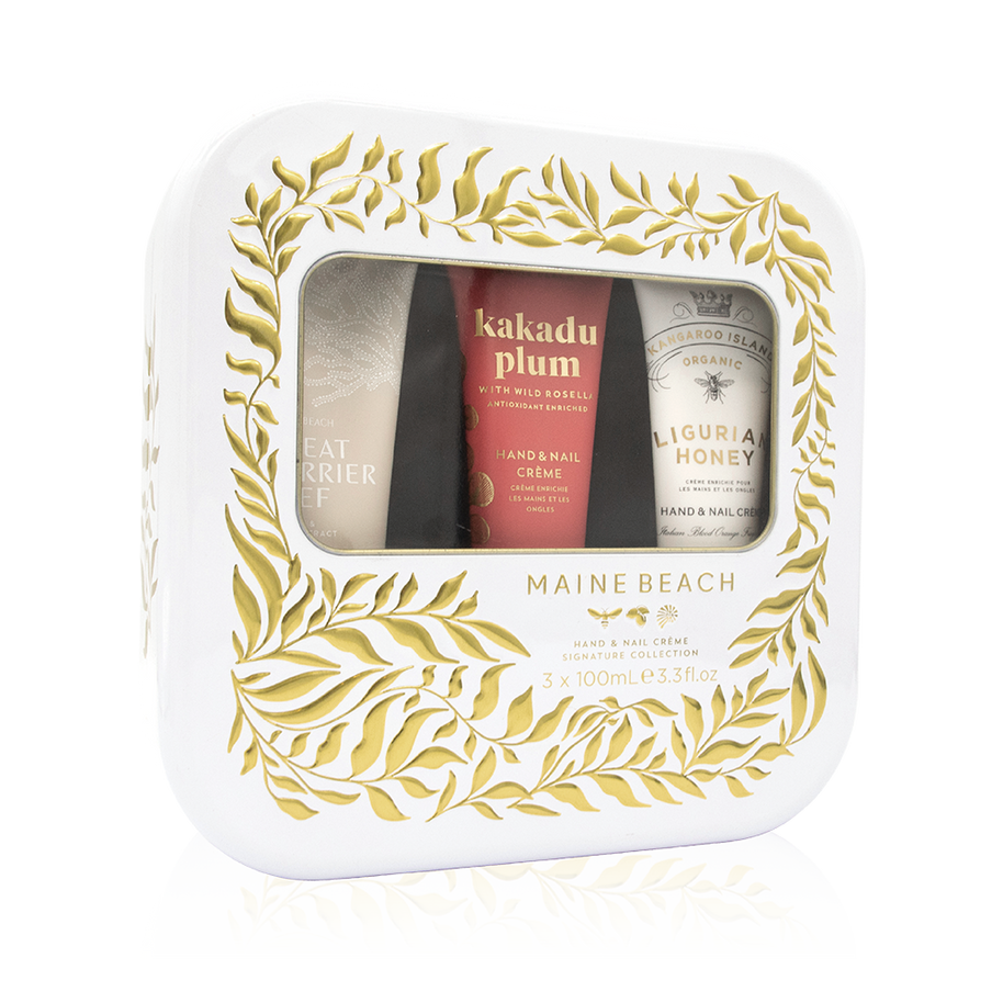 Maine Beach Hand & Nail Crème Trio in Sea Salt, Kakadu Plum and Ligurian Honey