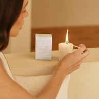 Mini soy candle with lemon, sea salt and cedarwood notes