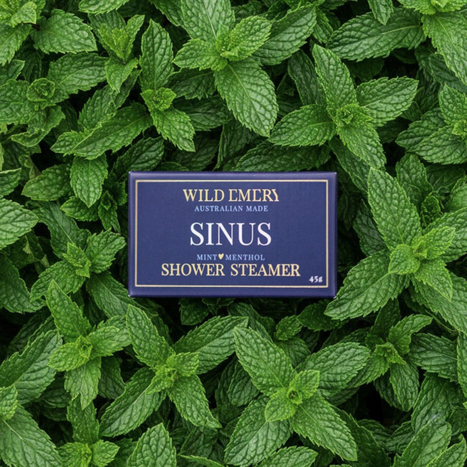 Mint and menthol shower steamer for sinus relief and aromatherapy