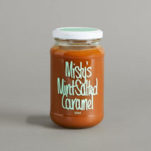 Misty’s Mint Salted Caramel 375 ml jar