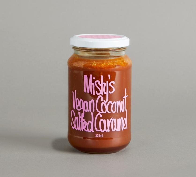 Misty’s Vegan Coconut Salted Caramel Sauce 375 ml jar