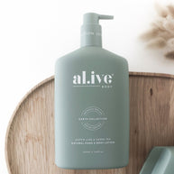 al.ive body Hand & Body Lotion Kaffir Lime & Green Tea bottle