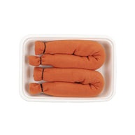 Novelty food themed socks shaped like classic vienna sausages