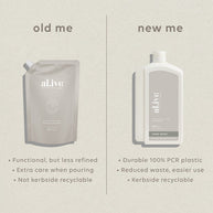 Vegan hand wash refill in recyclable Australian-made packaging