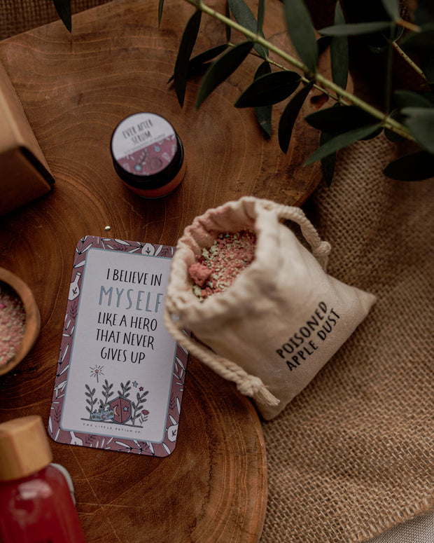 Children’s fairytale potion play set with fizzing ingredients and bamboo bottle