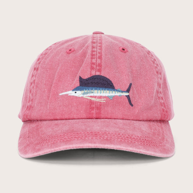 Pallion Point Sailfish Lid washed pink cotton cap