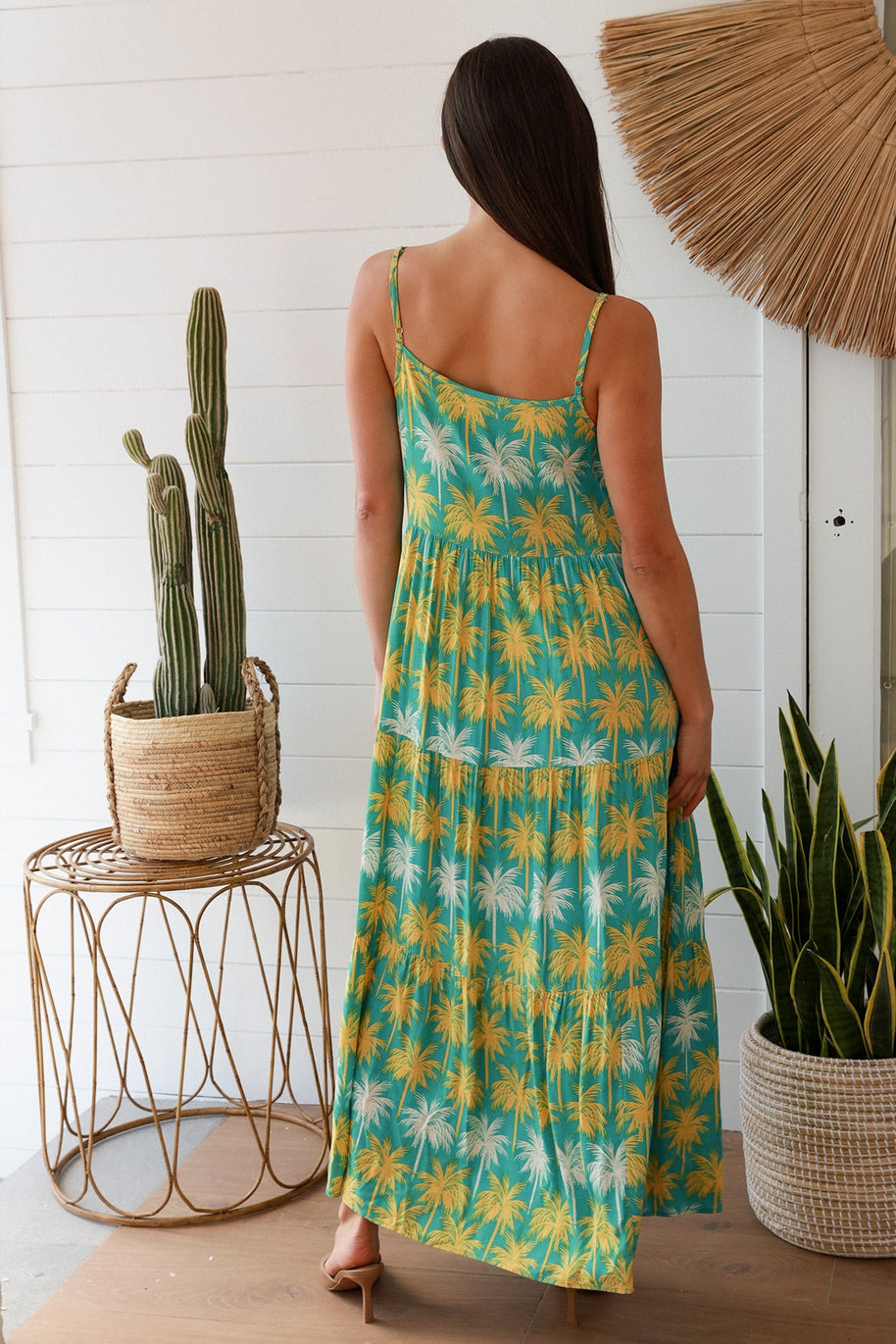 Lightweight summer maxi slip dress