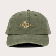 Pallion Point Flathead Lid khaki washed cotton cap