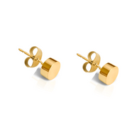 18k gold plated stainless steel stud earrings