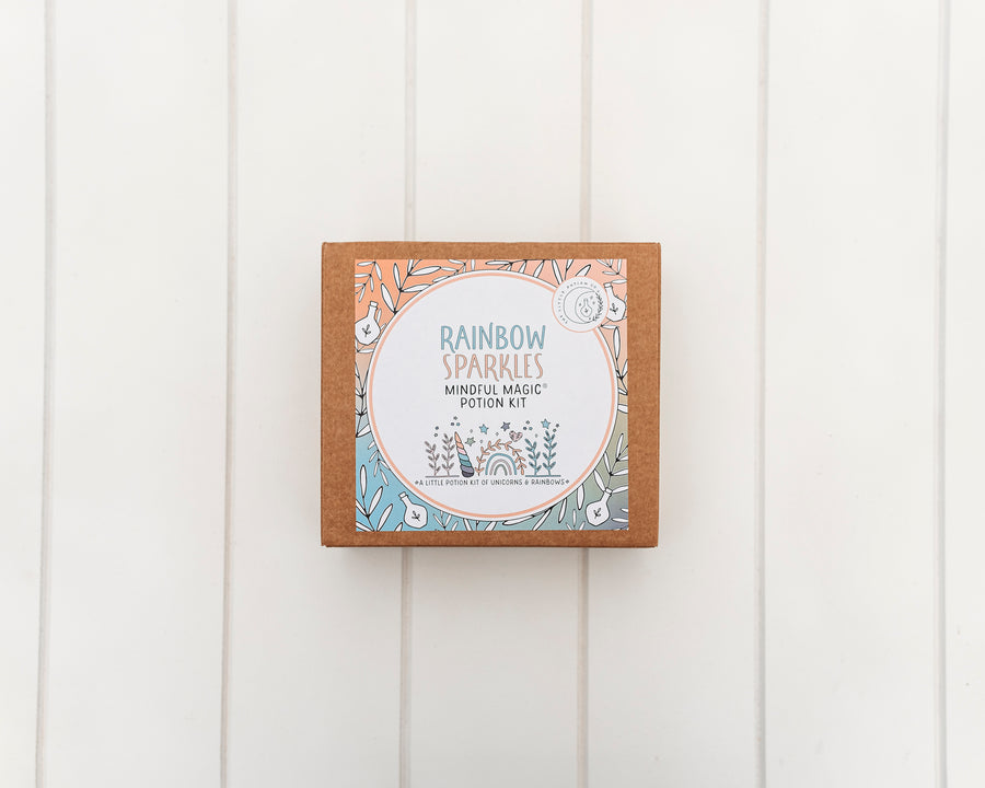 Rainbow Sparkles mindful potion kit for imaginative and positive play