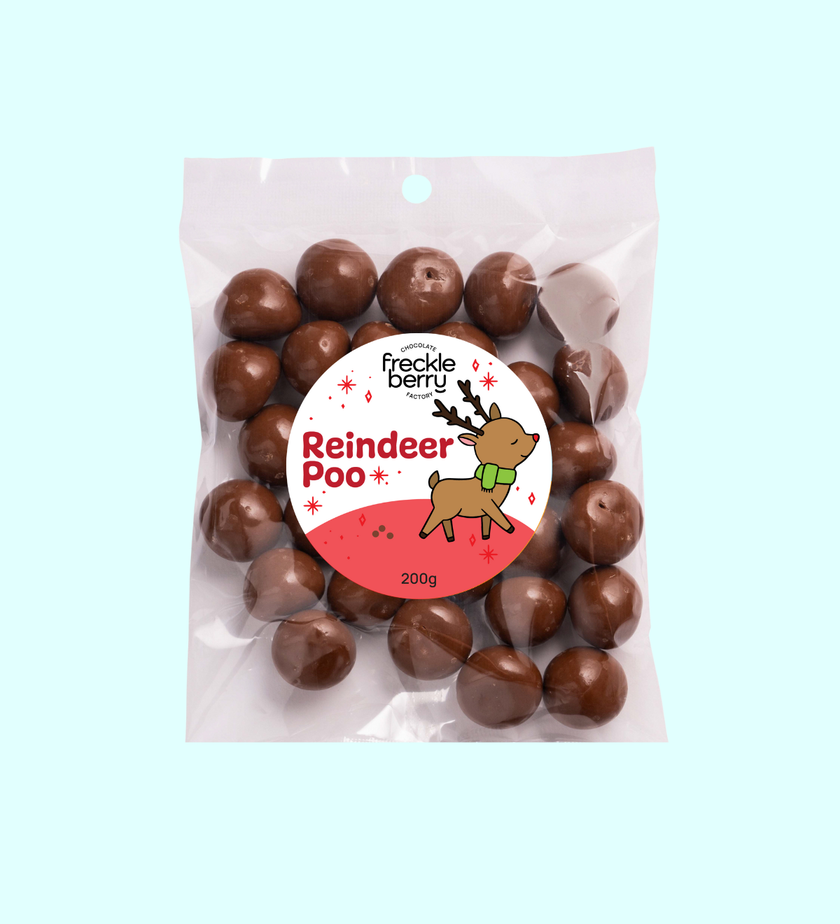 Freckleberry Reindeer Poo Chocolate novelty gift pack