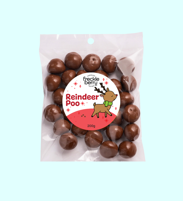 Freckleberry Reindeer Poo Chocolate novelty gift pack