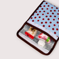 Reusable insulated snack bag with velcro closure