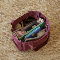 Rosewood everyday tote and nappy bag by Array Bags